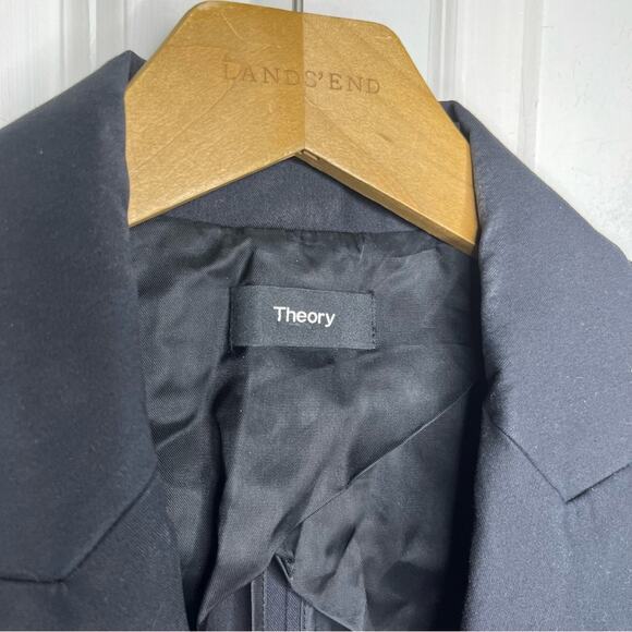 Theory Black Brince Approach Structured Blazer Jacket Size 2 - Picture 10 of 10